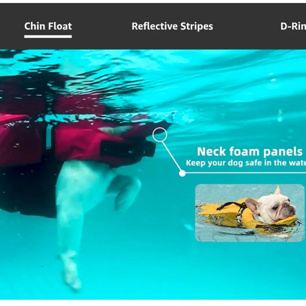 NWT Dog Life Vest Chin Float S Small